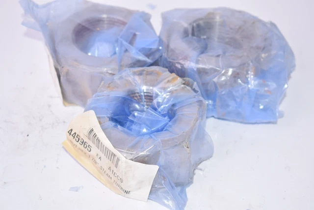 Lot of 3 NEW GE Steam Turbine Hex Nuts 1-7/8''