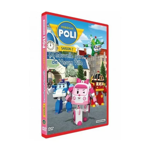 Robocar Poli Saison 2 Volume 6 La nouvelle gare de Vroum Ville DVD NEUF