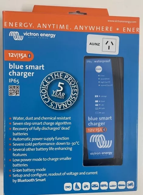 Victron 12V 15a Blue Smart IP65 AU 12/15 Bluetooth Battery Charger