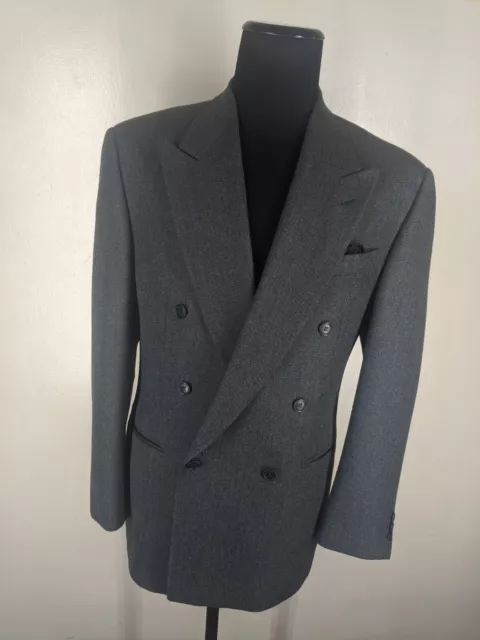 MISSONI UOMO Vintage Italy Double Breasted Wool  Sport Coat  US Size 44-46 Reg