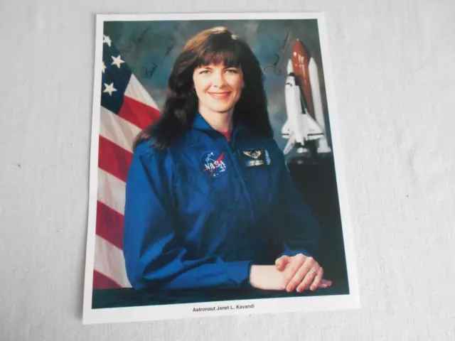 Shuttle NASA Litho original signiert Janet Kavandi Space