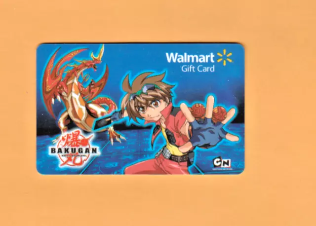 Collectible Walmart Gift Card - Bakugan - No Cash Value - Free Shipping - VL8877