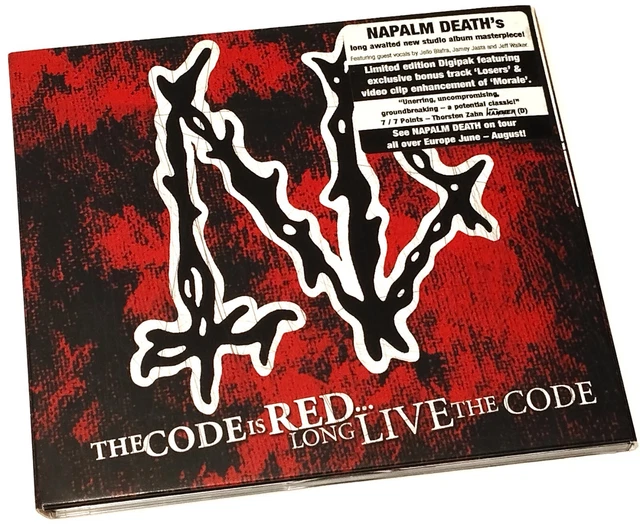 NAPALM DEATH CD The Code Is Red... Long Live The Code Ltd. Edt. Digi ...