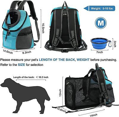 Multi-Functional Pet Cat Dog Carrier Backpack Padded Shoulder Breathable Mesh 2