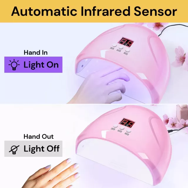 Nail Lamp UV LED Light Professional Nail Polish Dryer Art Gel Curing Machine AU 2