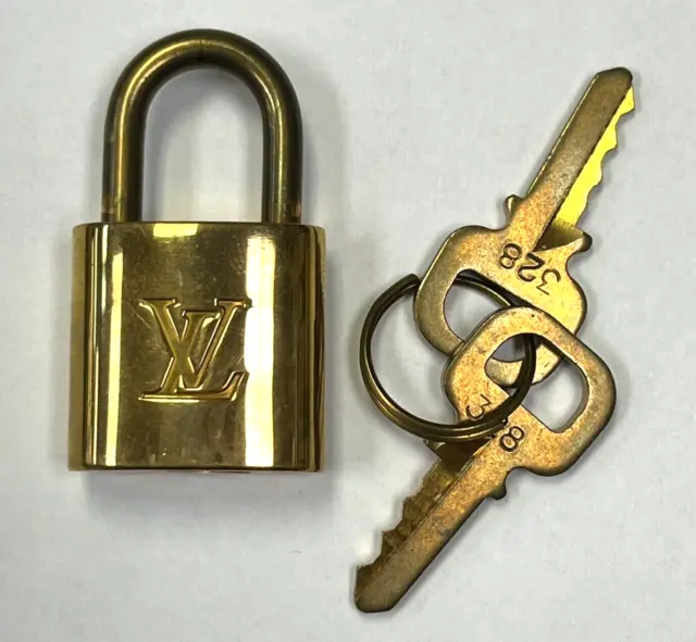 LOUIS VUITTON ONE Set Lock & Key Brass Gold tone Random # RESTORED $79.95 -  PicClick