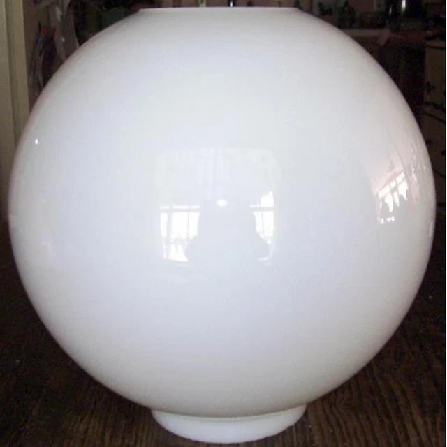 10" OPAL BALL SHADE 4" fitter glass for old oil,banquet, GWTW lamp
