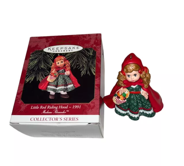 Hallmark Keepsake Madame Alexander Little Red Riding Hood Ornament 1991