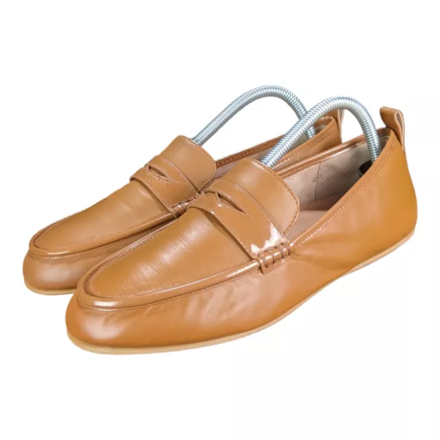 Lena knot hot sale leather loafers