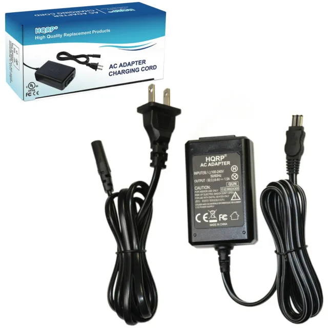 HQRP AC Adapter for Sony Handycam DCR-TRV280 DCR-TRV285 TRV280E TRV285E Charger