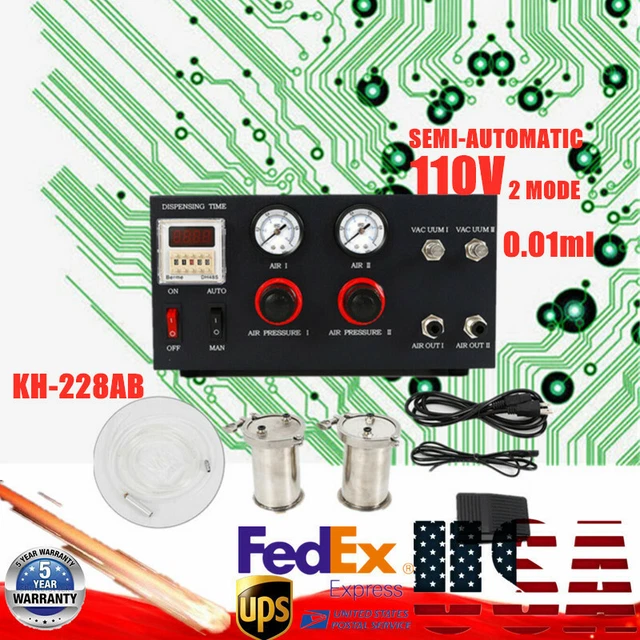 2x500ml 2 Tanks Dispenser Electric AB Glue Epoxy Resin Dispensing Caulk Machine