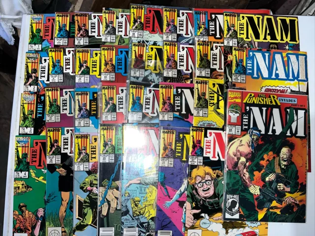 The Nam Comic Lot Of 32 Issues