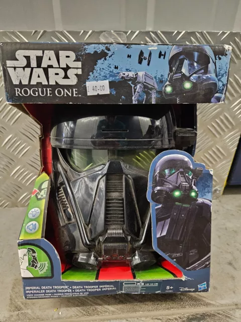 Rare Star Wars Rogue One Electronic Death Trooper Helmet