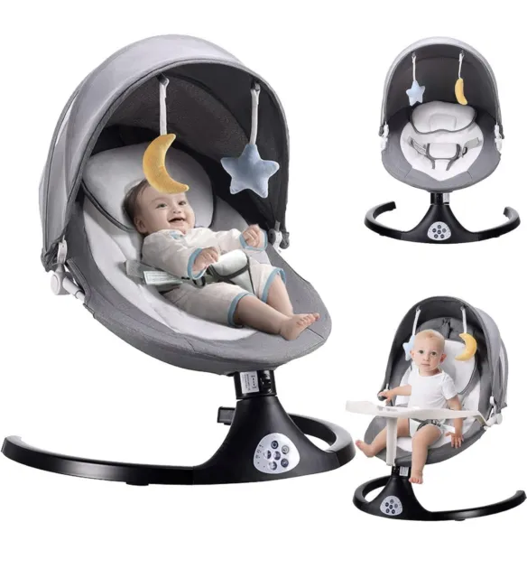 Baby Swing For Infants,5 Speed Bluetooth Rocker,3 Timer Setting With Lullabies