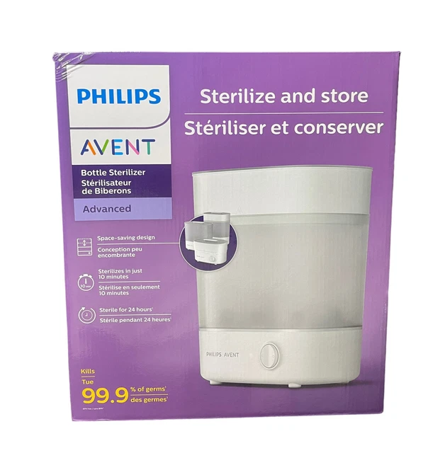 Philips AVENT Baby Bottle Sterilizer, Kills 99.9% Of Germs, Sterilize and Store