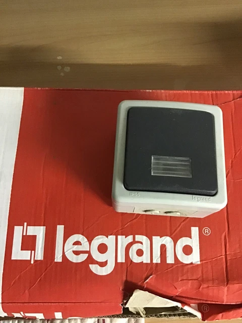 Interrupteur Va-et-vient Legrand Plexo Avec Voyant - Encastré - Occasion