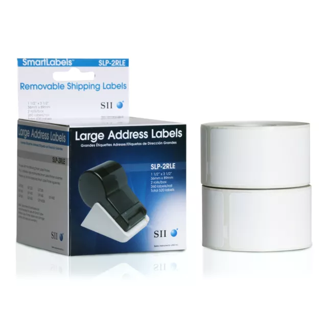 42100609 Seiko Instruments SLP-2RLE Weiß 36 x 89 mm 520 Etikett(en) (2 Rolle ~D~