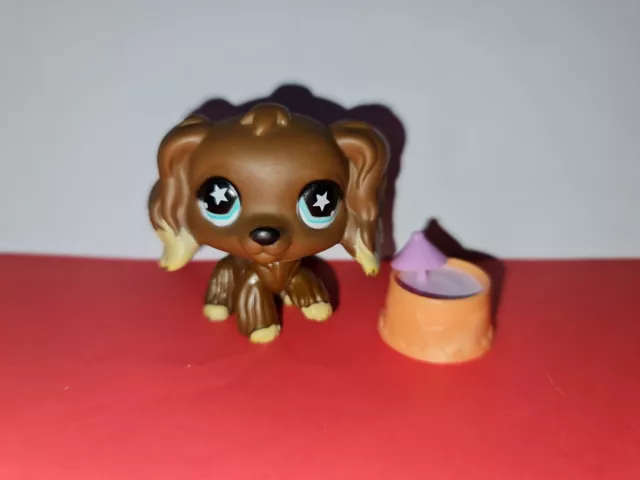 Authentic Littlest Pet Shop #960 Brown Cocker Spaniel Dog LPS