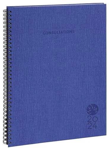 Agenda Semainier Recyclé Consultations - 21x29,7cm - Bleu - Janvier à Décembre - EXACOMPTA