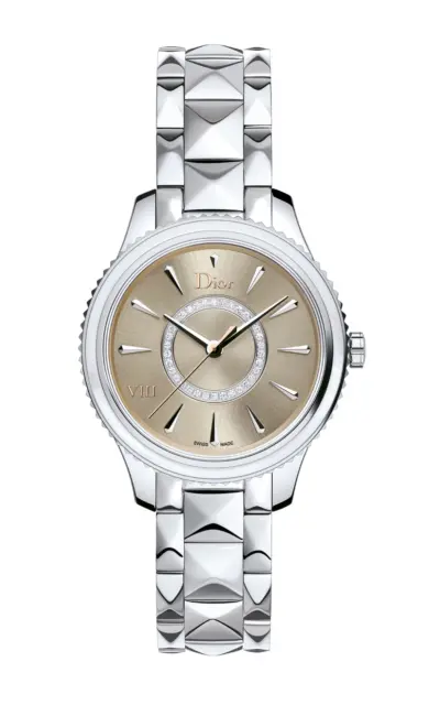 Brand New Christian Dior Viii Montaigne Cd152110M008 Ladies Diamond Steel Watch