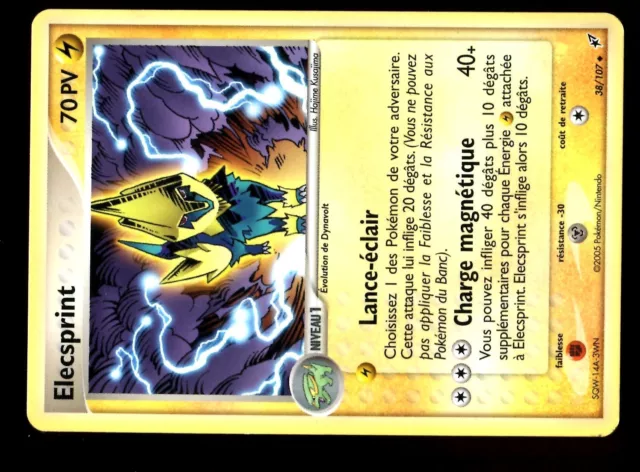 Pokemon Ex Deoxys Unco N°  38/107 Elecsprint