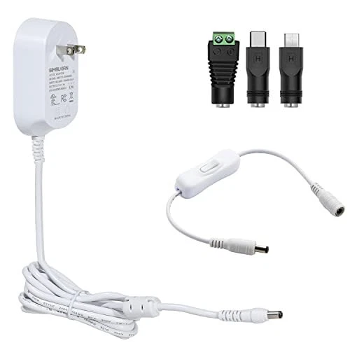 AC 100V-240V Converter Adapter DC 5V 4A Power Supply US Plug 5.5mm...