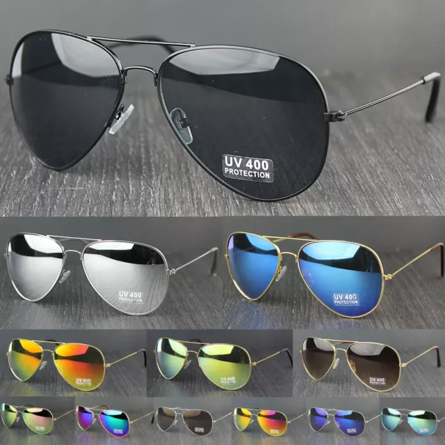 Tear Drop Classic Pilot Metal Frame UV400 Lens Cat.3 Lens Sunglasses