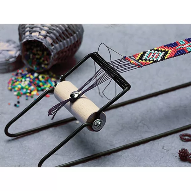 Wood Weaving Beading Loom Set for Jewelry Bracelets Necklaces Make DIY Handm -xd