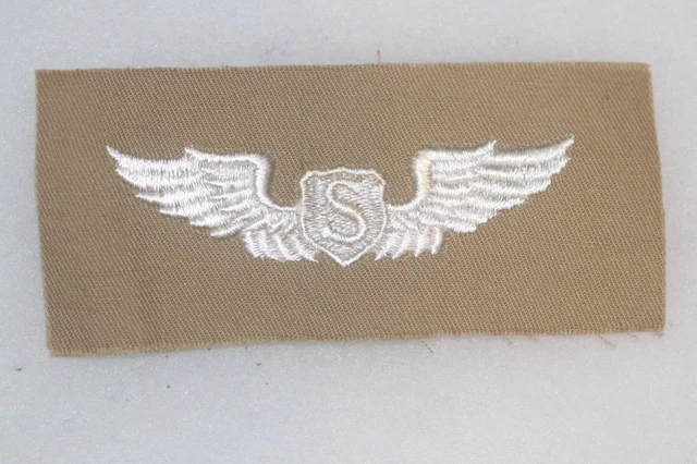 ORIGINAL WW2 US Army Air Corps Service Pilot Wing Cloth Tan £7.00 ...