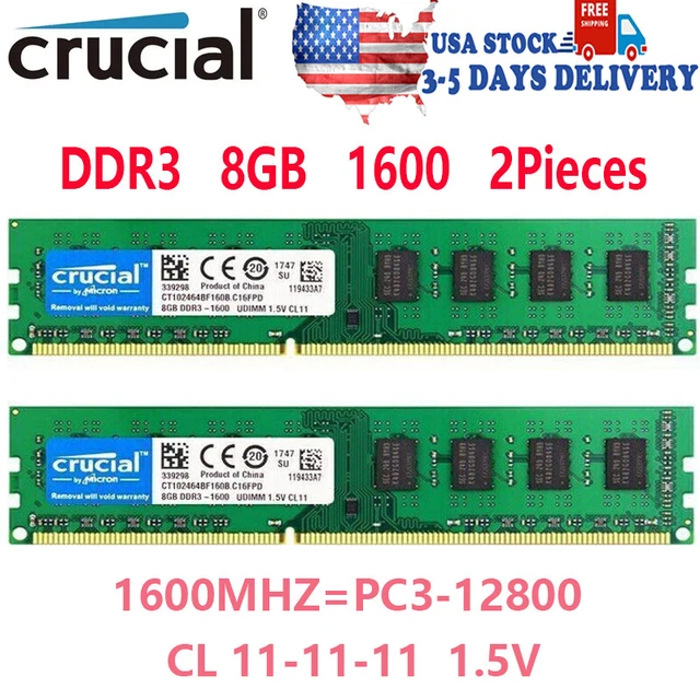 Ram Ddr3 16gb 32 GB RAM DDR3 ECC Unbuffered (4x8 GB) 1600 MHz Per - Foto 3