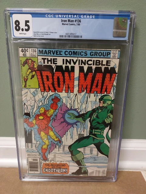 The Invincible Iron Man #136 CGC 8.5 "Marvel Comics" 1980 **FREE SHIPPING** 🇺🇸
