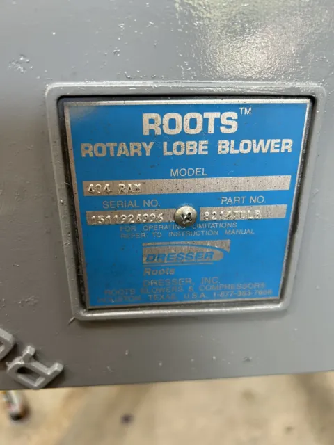 Roots 404 Ram Blower