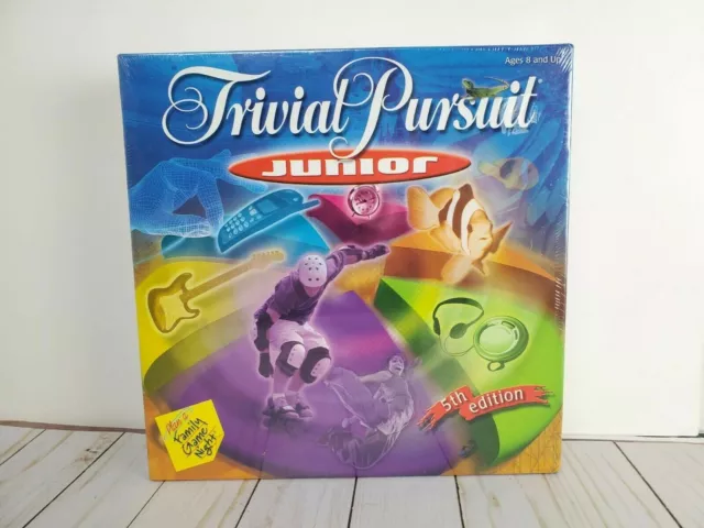 Trivial Pursuit Junior for Kids Fourth/4th Edition(1996)8+& 2-4 Players  COMPLETE
