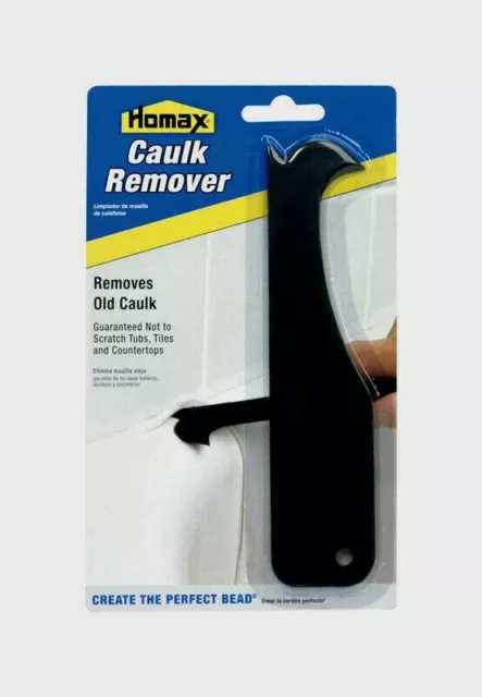 Homax Professional CAULK REMOVER TOOL Black Plastic Tub Tile Countertop 2407 NEW