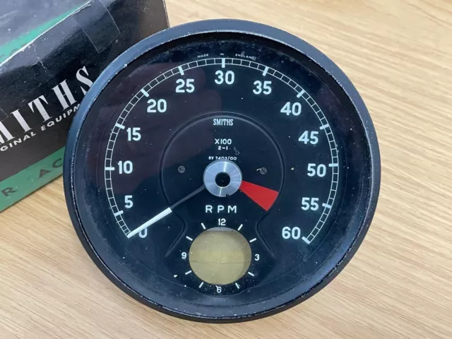 Original Smiths Rv 7403/00 E-Type & Mk2 Rev Counter C16075