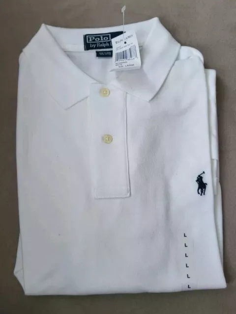 Polo Ralph Lauren Men's Classic Fit White Polo Shirt Size L