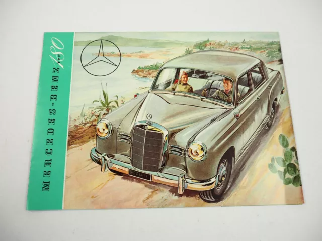 Mercedes Benz 180 W120 Ponton Prospekt Poster 1953