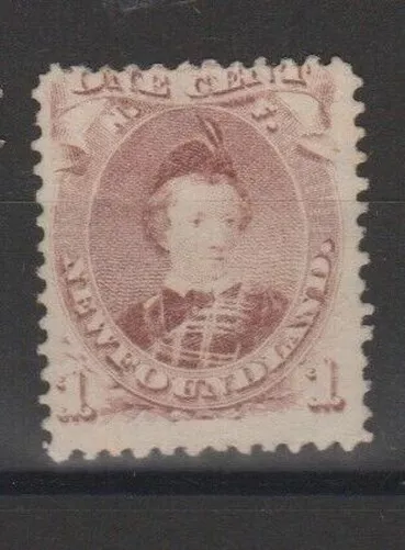 Terre-Neuve 1866 Queen Victory 1c. Yvert N°20a Mlh MF78316