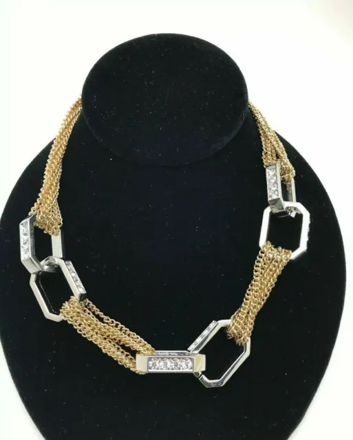 Jennifer Lopez Necklace Two Tone Crystal Accent (S), HOLIDAY SALE !!!