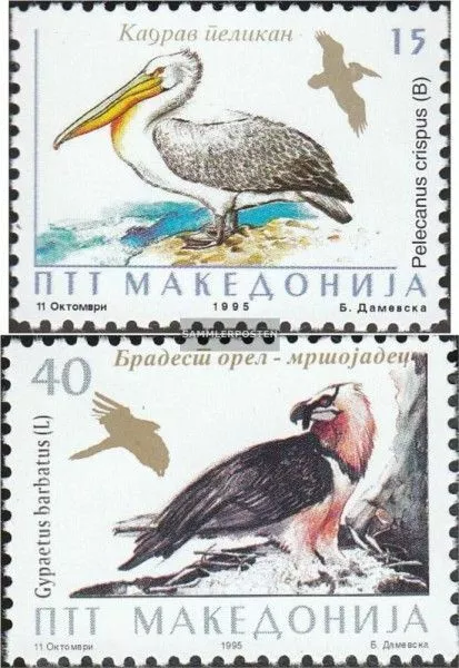 Makedonien 56I-57I (kompl.Ausg.) postfrisch 1995 Naturschutz: Vögel