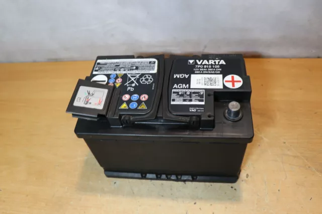 VW VOLKSWAGEN VARTA Diesel Battery Start Stop 12V 68Ah 680A 7P0915105A  £80.00 - PicClick UK