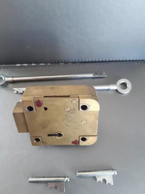 Tann 10 Lever Safe Lock  Brass 2 Bits  2 Stems . No Longer Made 3