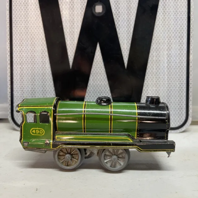 Hornby Meccano Mechanical Locomotive. O Guage Tin Toy Train