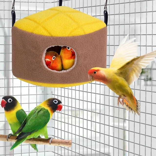 Sugar Glider Hammock Triangle Nest Bed Thick Fleece for Cage Corner Soft House