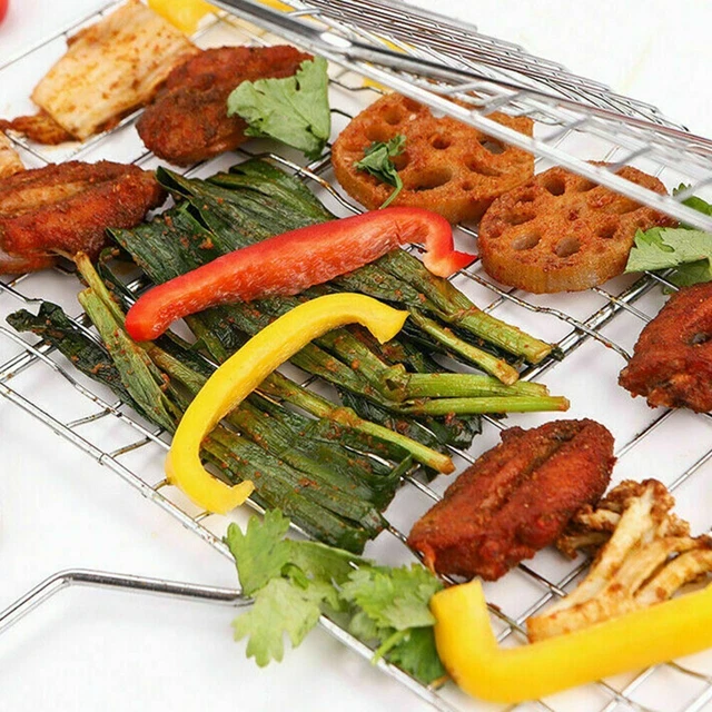 Griglia Barbecue Cestello Per Griglia Per Barbecue,Grata BBQ Griglia - Foto 5