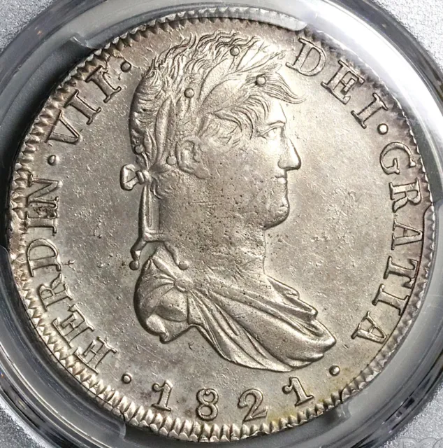 1821 Zs PCGS AU Mexico 8 Reales Zacatecas War Independence Coin (22080402C)