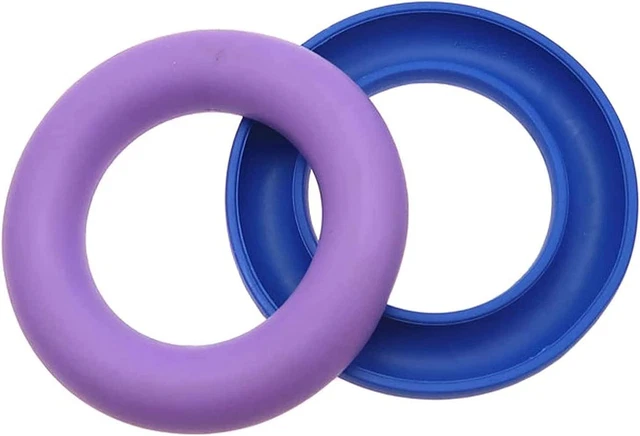 Soportes de bobina Gircss, paquete de 2 organizadores de bobinas anillo de goma de silicona bob portátil