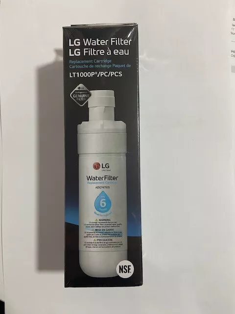 Genuine Lg Fridge Internal Water Filter Lt1000P-2  Part No. Adq74793501