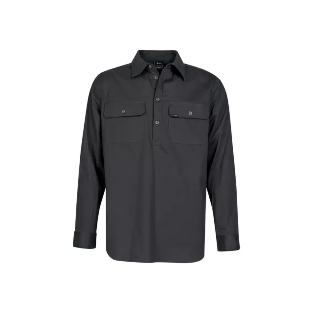 Spika GO Work Half Button Shirt - Mens - Ink - 2X Large Spika