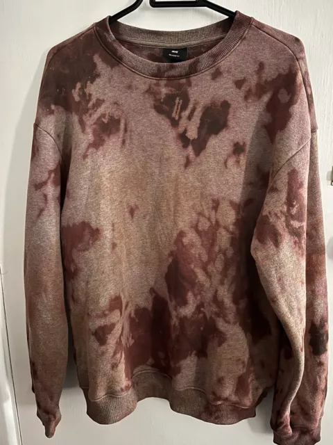 H&M Sweatshirt Sweater Jumper M VGC Recycled Tie Dye Skate Surf Grunge